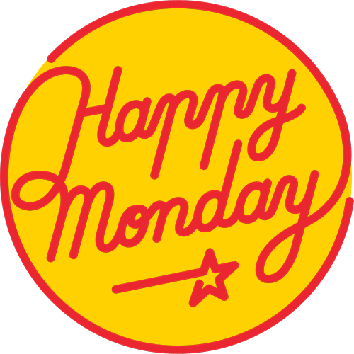 Happy Monday Vice Cream Parlor Logo
