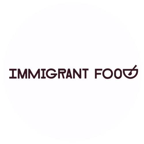 Immigrant Food Planet Word Logo