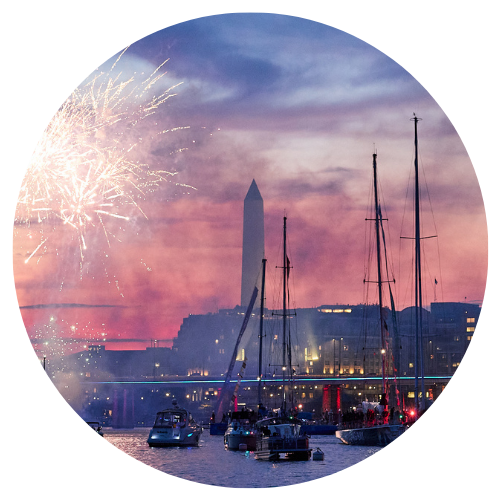Fireworks celebration at The Wharf