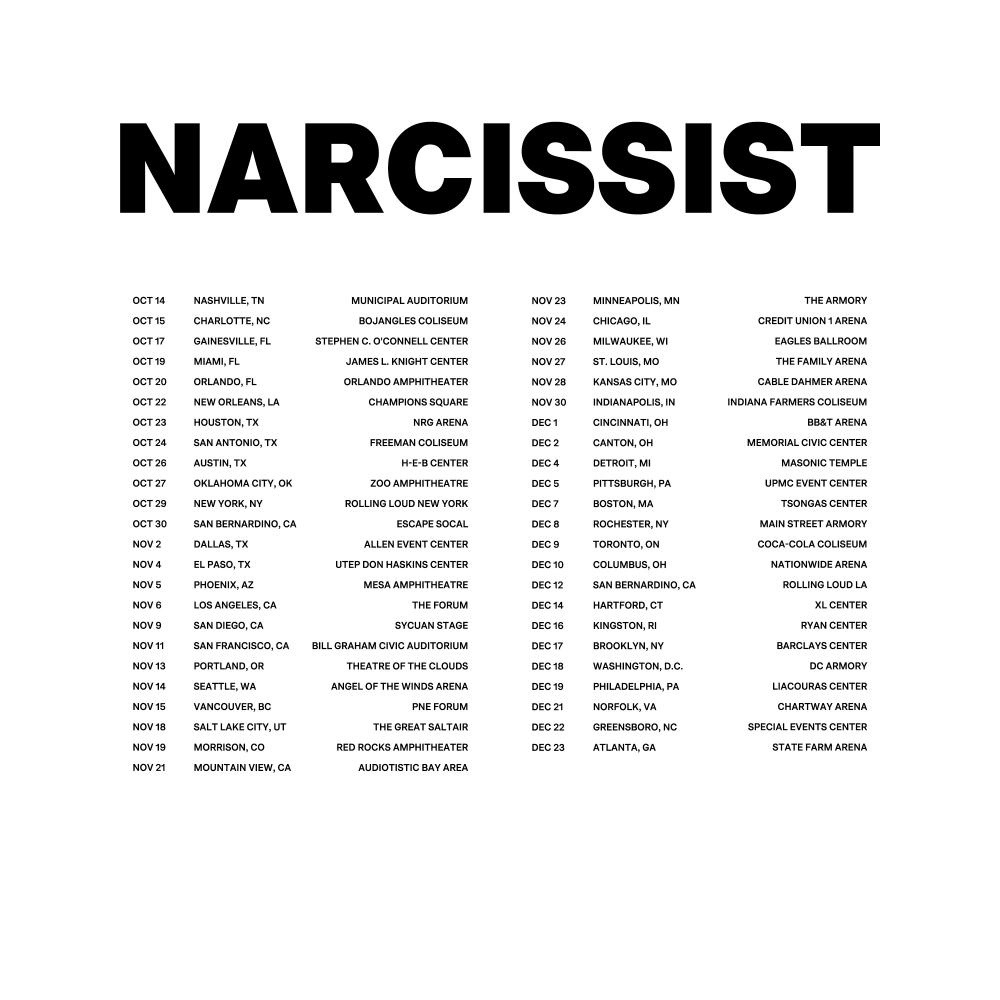 Playboi Carti 'Narcissist Tour' 2021 / 2022: Tickets & Setlist