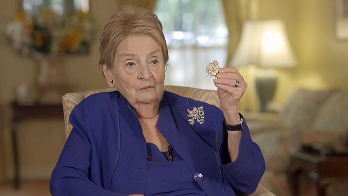 Pins of Madeleine Albright