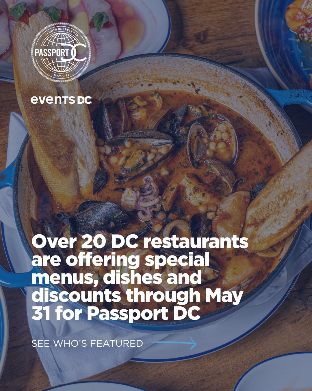 Savor the Flavors is taking over DC all month long! ️ 

As part of Passport DC and in partnership with the Restaurant Association Metropolitan Washington @ramwdc, this citywide celebration highlights the diverse food experiences that make the nation’s cap