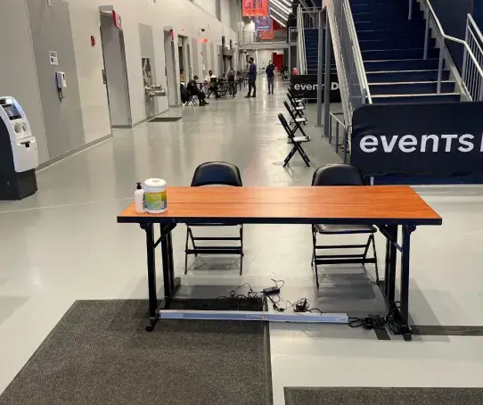 Entertainment and Sports Arena Used as Vaccination Megasite