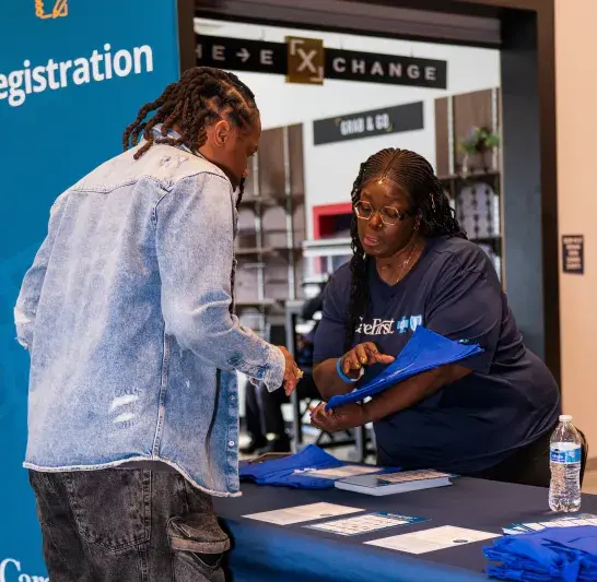 CareFirst Arena associate assisting a community member
