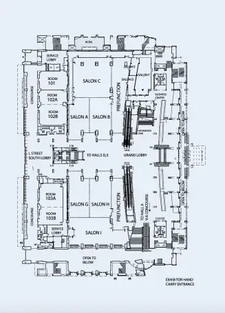 Floor Plan for West Salon