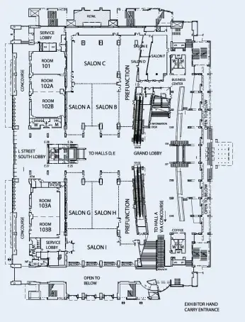 Floor Plan for Salon D