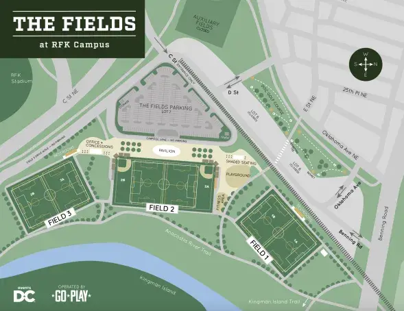 The Fields at RFK Campus Site Map