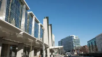 Exterior shot of the Walter E. Washington Convention Center