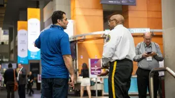 Guest assistance at the Walter E. Washington Convention Center.