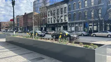 Streetscape construction.