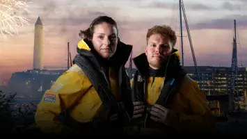 Team Washington, DC Skipper Ella Hebron & First Mate Charlie Cullen