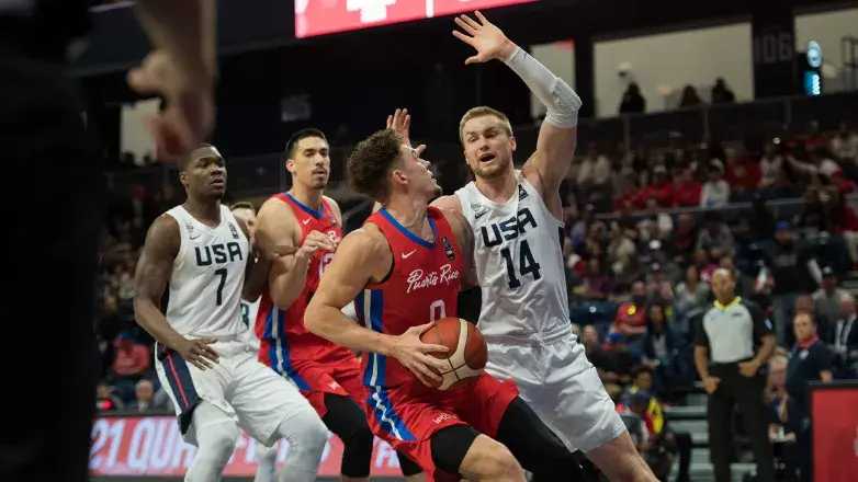 USA Basketball versus Puerto Rico at the Entertainment and Sports Arena 