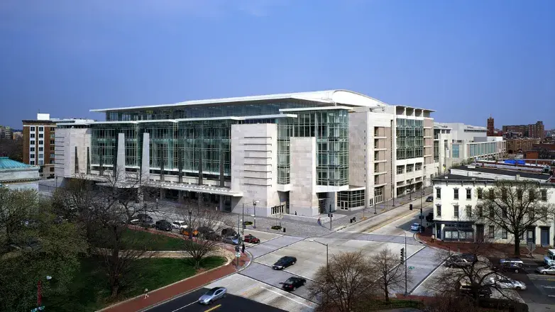 Exterior shot of the Walter E. Washington Convention Center