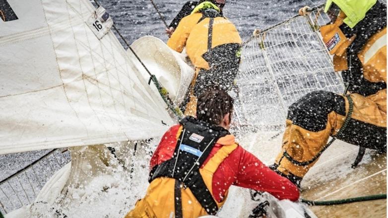 Clipper Race Crew experiencing challenging weather on previous edition  
