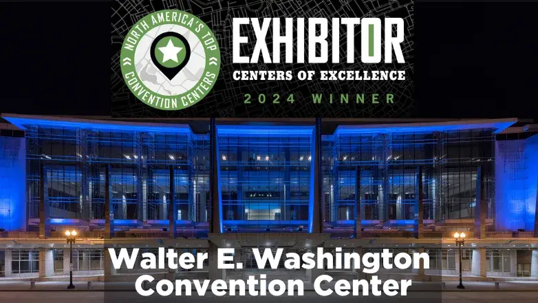 Walter E. Washington Convention won EXHIBITOR Award five years in a row