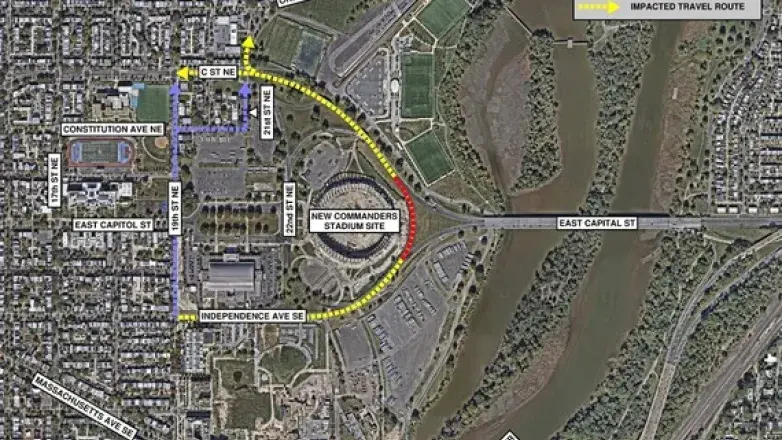 RFK Traffic Changes