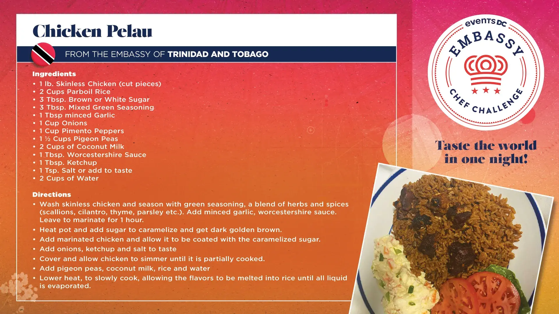 Trinidad and Tobago Recipe card image
